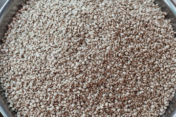 Close-up Job's tears texture background.