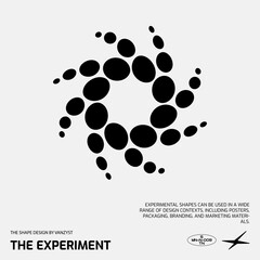 Universal Geometric Shape, Bright Bold Element For Graphic Design