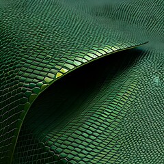 Green snake skin.  Python skin texture.  Generative AI.