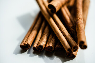 cinnamon sticks  spice close up