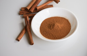 cinnamon sticks  spice close up