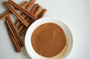 cinnamon sticks  spice close up