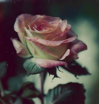 Pink Rose Polaroid