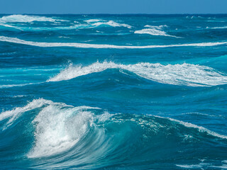 Waves on the beach in Hawaii 