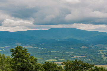 Fototapeta na wymiar Appalachian Mountain Thunderstorm, Virginia USA, Virginia