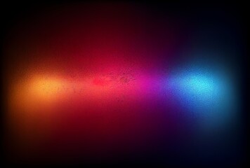red orange blue lights shining through plastic grainy texture, abstract background with lights, generative AI