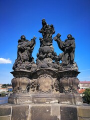 Statue on Charles Bridge, Prague, Czech