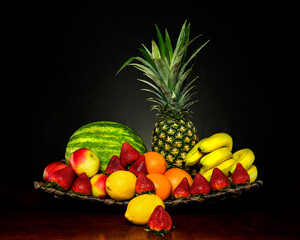 still life with fruits