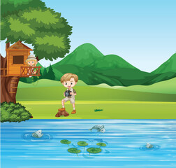 children in the forest