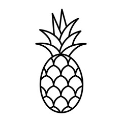 Pineapple symbol icon vector trendy style on white background..eps