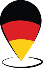 location sign icon of germany 