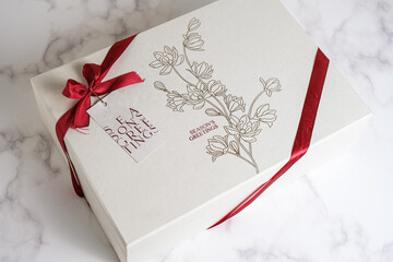 christmas gift box, season's greeting