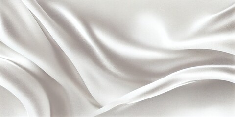 Naklejka premium Texture of silk fabric. White silk satin background. Beautiful soft folds on the smooth surface of the fabric. luxury background. generative ai