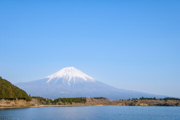 Fototapeta na wymiar 静岡県富士宮市田貫湖と富士山