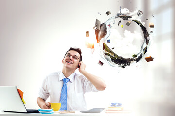 Business in defense of a green environment.