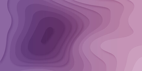 Luxury pink papercut background. Abstract realistic papercut decoration textured with wavy gold lines and halftone layers. 3d topography relief. Carving art Black paper cut background.