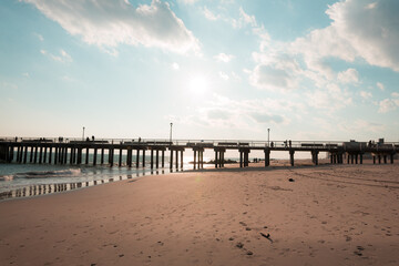 Fototapeta premium pier on the beach