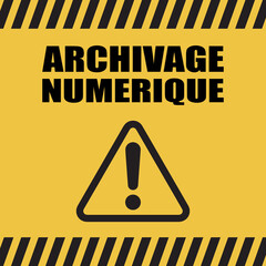Logo archivage num&eacute;rique.
