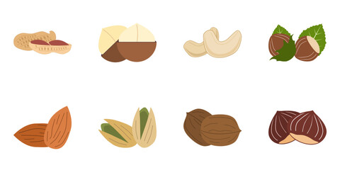 SVG Nuts Icons Set