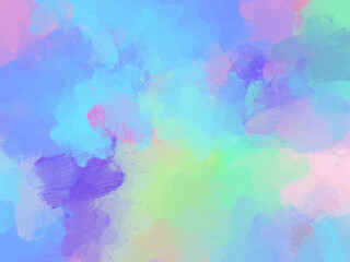Obraz na płótnie Canvas Colorful oil paint brush abstract background blue pastel