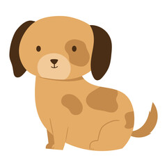 Obraz na płótnie Canvas cute dog illustration