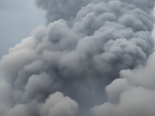 Thick smoke clouds, Generative AI