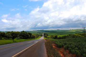 road in the countryside