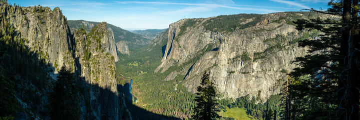 Panoramic View Of The Valley Along With Sentinel Rock and El Capital From Four Mile Trail