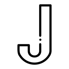 letter j icon