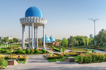Scenic rotunda at the Memorial Shakhidlar Hotirasi complex