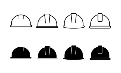 Helmet icon vector for web and mobile app. Motorcycle helmet sign and symbol. Construction helmet icon. Safety helmet