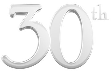 30 th anniversary - white number anniversary © Chetra168