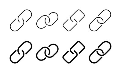 Link icon vector for web and mobile app. Hyperlink chain sign and symbol