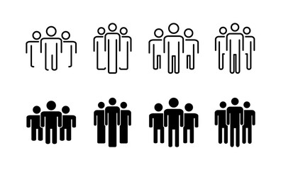 People icon vector for web and mobile app. person sign and symbol. User Icon vector