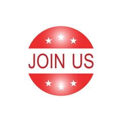 Join Us Icon - Vector Sign and Symbol for Design, Presentation, Website or Apps Elements.    