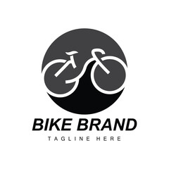 Bicycle Logo, Vehicle Vector, Bicycle Silhouette Icon, Simple Design Inspiration