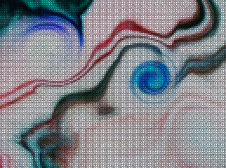 Illustration. Cross-stitch marble background. Modern futuristic pattern. Multicolor dynamic background. Decorative prints for creativity and imagination. Cross-stitching rustic or country style.