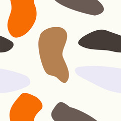 Abstract seamless pattern in white background