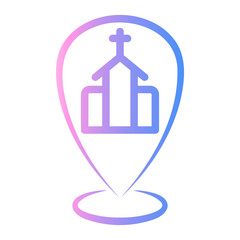 Fototapeta premium church icon