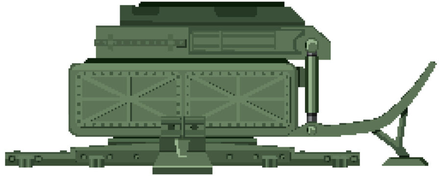 green pixel art radar system clip art preview