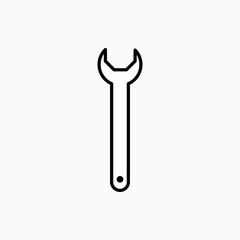 Wrench Icon - Vector, Sign and Symbol for Design, Presentation, Website or Apps Elements