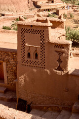 earthen clay architecture of Ait Benhaddou in Morocco