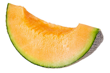 Melon and Slice of melon isolated on a transparent background