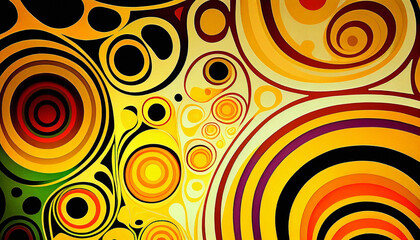 Abstract Circular Pattern Background - Generative Ai