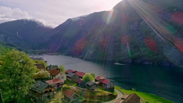 Establishing a cruise ship departing from the scenic town flam in Norway