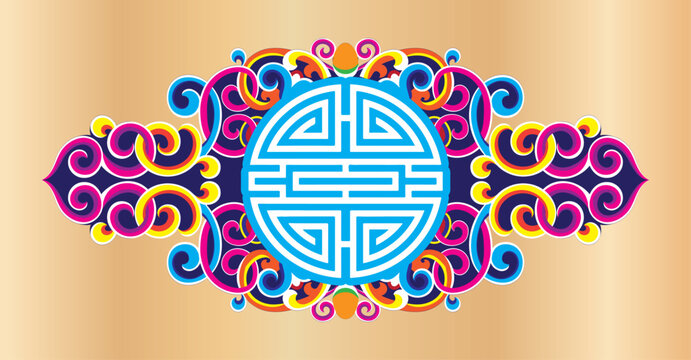 Buryad Mongolian Traditional Ornament 