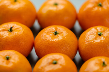 tangerines on a pure background