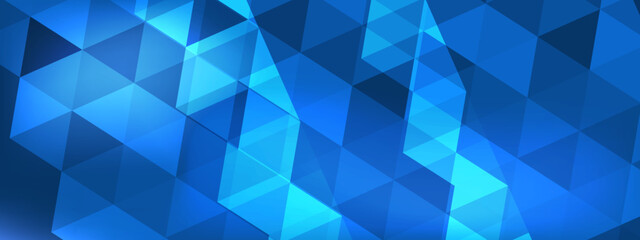 Abstract blue background geometric pattern design