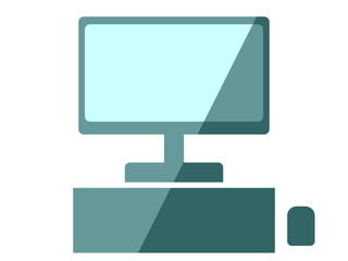 PCのモニターとキーボード、マウス