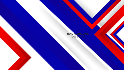 Modern abstract blue red and white geometry background vector